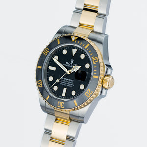SUBMARINER PLATA Y ORO CON NEGRO AAA SÚPER 1.1