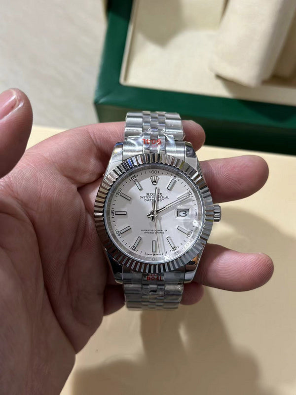 DATEJUST PLATA CON BRANCO AAA SÚPER 1.1