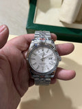 DATEJUST PLATA CON BRANCO AAA SÚPER 1.1
