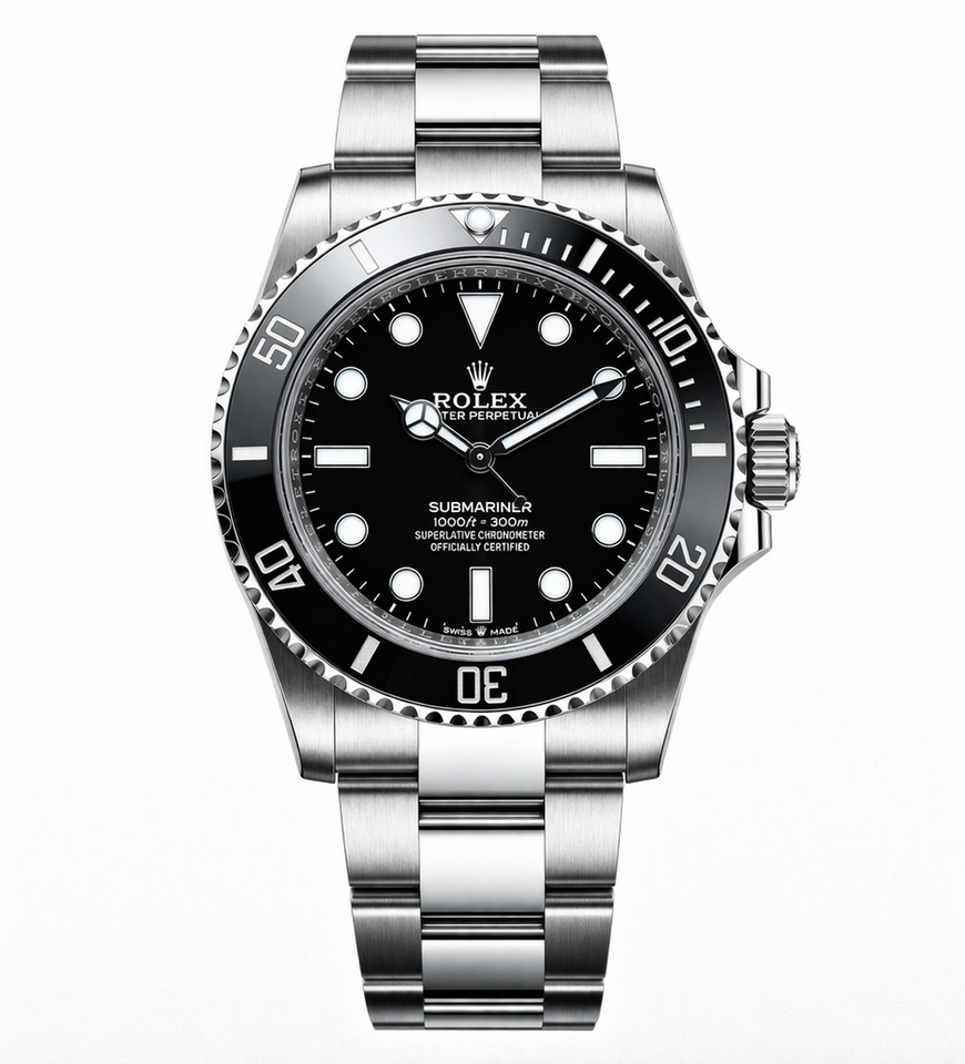 SUBMARINER PLATA CON NEGRO AAA SÚPER 1.1