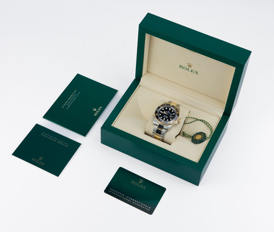 SUBMARINER PLATA Y ORO CON NEGRO AAA SÚPER 1.1