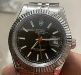 DATEJUST PLATA CON NEGRO AAA SÚPER 1.1
