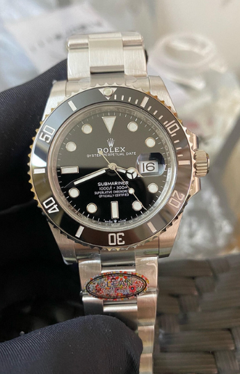 SUBMARINER PLATA CON NEGRO AAA SÚPER 1.1