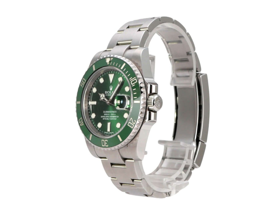 SUBMARINER PLATA CON VERDE AAA SÚPER 1.1