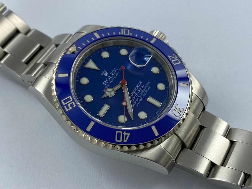 SUBMARINER PLATA CON AZUL AAA SÚPER 1.1