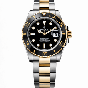 SUBMARINER PLATA Y ORO CON NEGRO AAA SÚPER 1.1