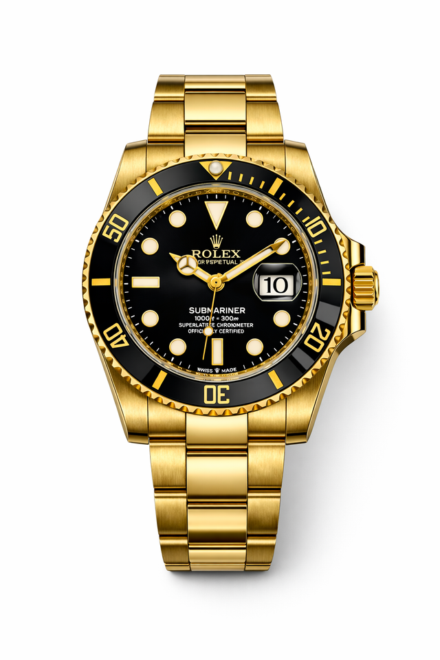 SUBMARINER ORO CON NEGRO AAA SÚPER 1.1
